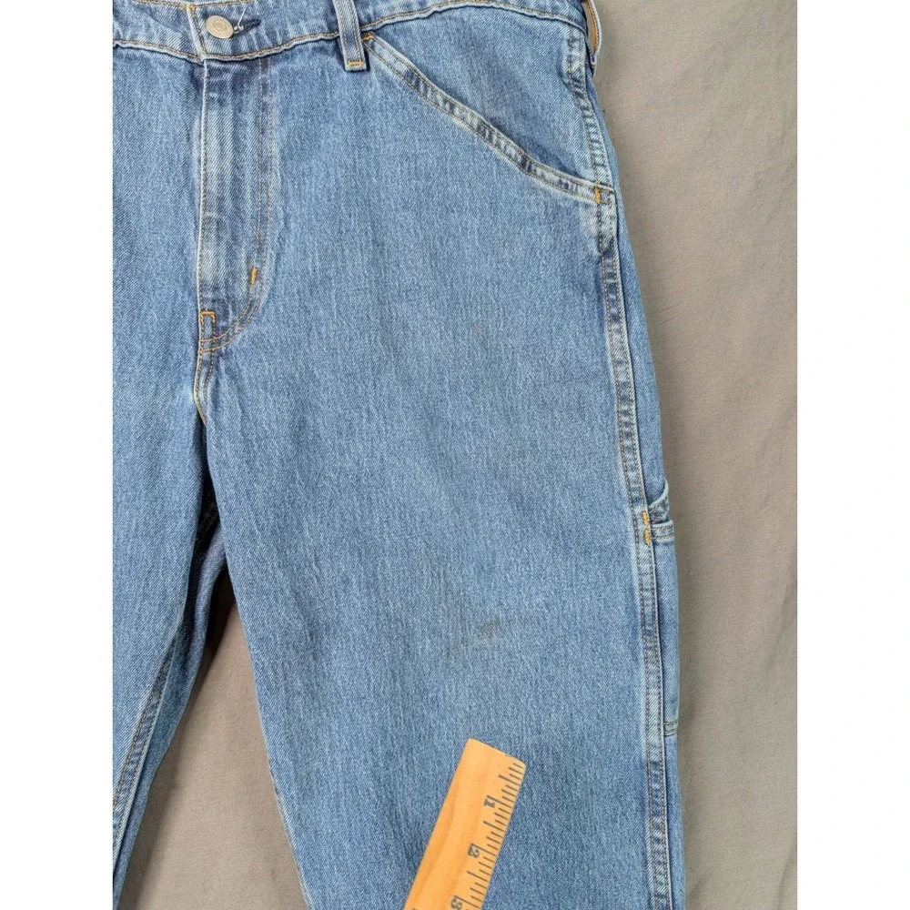 Levi's Carpenter Jeans W38 L34 Blue Loose Fit Denim Workwear 7432